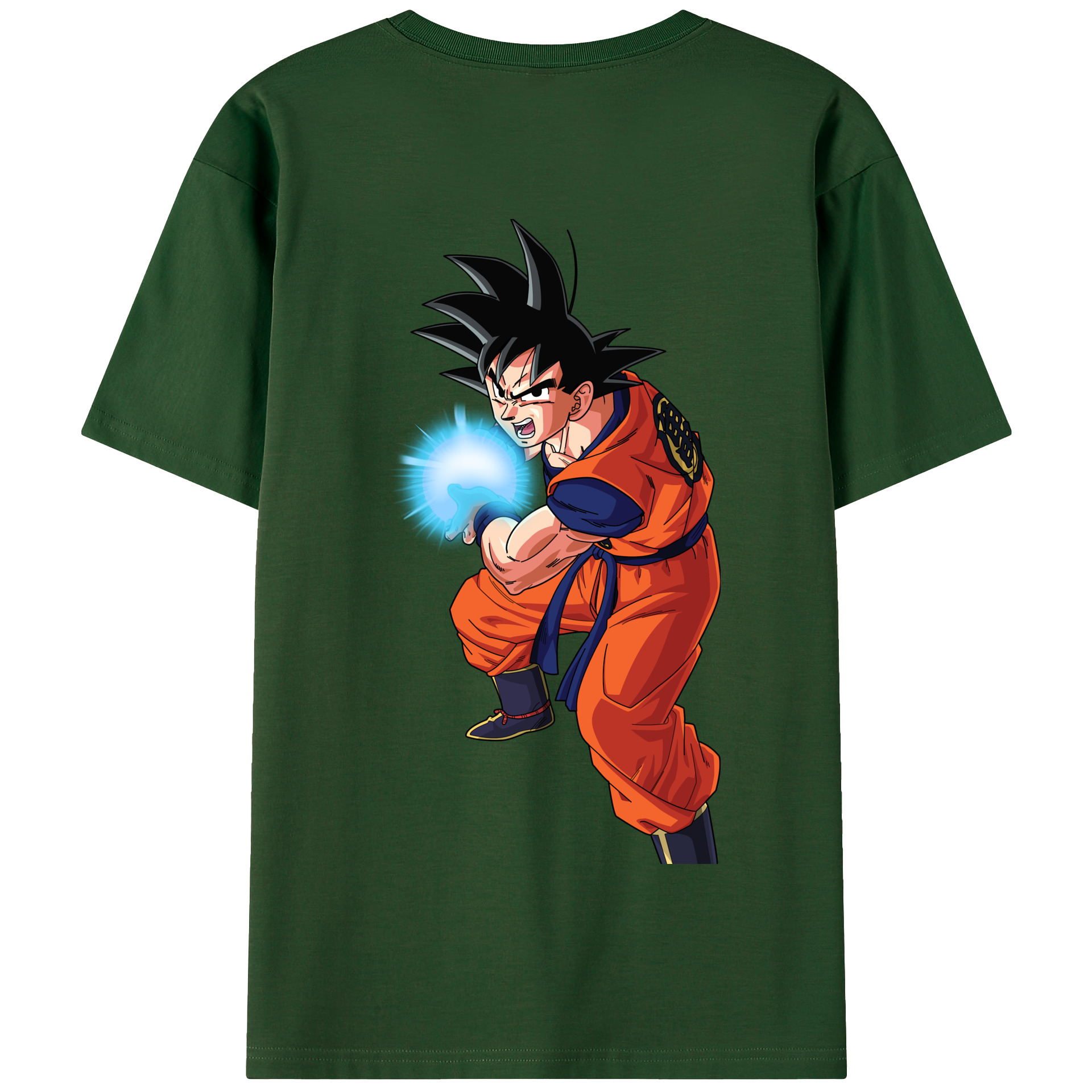 （画像用） ドラゴンボール 孫悟空（そん ごくう）Son Goku カカロット DRAGON BALL Kakarotto 綿100％半袖Tシャツ（背面プリント）